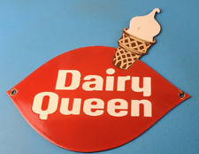 Placa vintage Dairy Queen - Placa de cone de sorvete bomba de gás para jantar de porcelana comprar usado  Enviando para Brazil