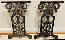 Banqueta antiga ornamentada design elaborado ferro fundido banco vaidade pernas veja fotos comprar usado  Enviando para Brazil