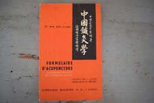 Livre formulaire acupuncture d'occasion  Cavaillon