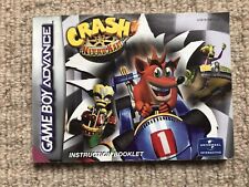 Somente Manual Crash Nitro Kart-Game Advance GBA Boy Manual De Instruções, usado comprar usado  Enviando para Brazil