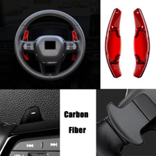 Pá de câmbio de volante de fibra de carbono vermelha para Honda Civic Sport 2022-2023 comprar usado  Enviando para Brazil