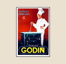 Affiche poêles godin d'occasion  France