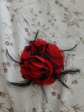 Haarspange rose rot gebraucht kaufen  Nettetal