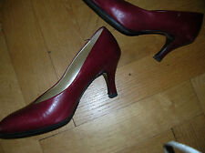 Chaussures bordeaux cuir d'occasion  Villeurbanne