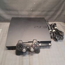 Sony PlayStation 3 - Slim 120GB Negro Sistema de Consola + Mando + Cables, usado segunda mano  Embacar hacia Argentina