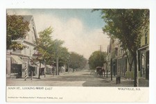 Cartão postal canadense: Wolfville, Nova Escócia - Main St. Looking East - vara de barbeiro, usado comprar usado Cartão postal canadense: Wolfville, Nova Escócia - Main St. Looking East - vara de barbeiro, usado comprar usado  Enviando para Brazil