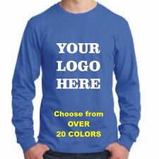 50 camisetas de manga comprida impressas em tela de seda personalizadas QUALQUER COR - US$ 8,00 CADA CAMISETA A GRANEL, usado comprar usado  Enviando para Brazil