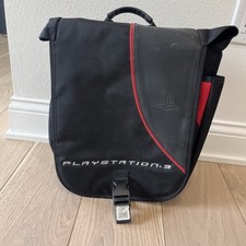 Mochila acolchoada Playstation 3 nylon preta PS3 bolsa de viagem estojo de transporte comprar usado  Enviando para Brazil