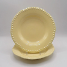 EMMA YELLOW BY POTTERY BARN SALAD PLATES LOTE DE 2 EM PERFEITO ESTADO comprar usado  Enviando para Brazil