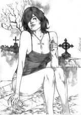 Arte original da morte (09"x12") por Reginaldo Oliveira - Ed Benes Studio comprar usado  Brasil 