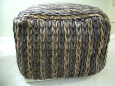 Braided jute pouf for sale  East Moline