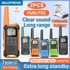 Cargador de radio bidireccional recargable de largo alcance tipo C Walkie Talkie PMR FRS  segunda mano  Embacar hacia Mexico