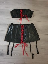 Bnwot black pvc for sale  CORBY