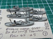 Ex RN WWII Trawlers Post 1945 x 5 por Oceanic, modelo de navio escala 1/1250 comprar usado  Enviando para Brazil