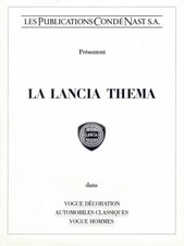 Catalogue brochure lancia d'occasion  Palaiseau