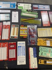 Usado, Lote de 24 mesas calculadoras de regras deslizantes papelão engenharia explosivo flexível comprar usado Usado, Lote de 24 mesas calculadoras de regras deslizantes papelão engenharia explosivo flexível comprar usado  Enviando para Brazil