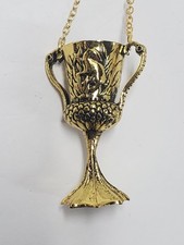 Colar Harry Potter Horcrux Lufa-Lufa Grande Tri Mago Copo Tom Dourado comprar usado  Enviando para Brazil