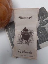 Vintage rumtopf stoneware for sale  RUGBY