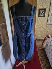 Tunic denim pinafore for sale  HITCHIN