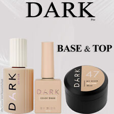 DARK pro BASE & TOP - Esmalte de borracha/capa/cor/sem limpeza/floco/gel fosco, usado comprar usado  Enviando para Brazil