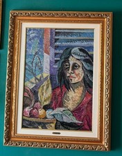 Saverio terruso.olio tela usato  San Cataldo