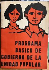 Usado, Programa Básico De Gobierno  Unidad Popular Presidente Salvador Allende en Chile comprar usado  Enviando para Brazil
