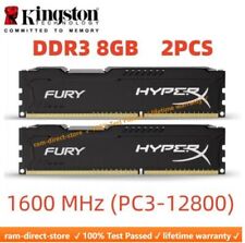 HyperX FURY DDR3 1600 MHz 16GB kit (2pcs 8GB) PC3-12800 desktop memória RAM DIMM, usado comprar usado  Enviando para Brazil