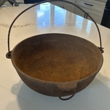 Usado, Panela/chaleira de feijão vintage Wapak 10 polegadas ferro fundido #3, 781 com alça sem tampa  comprar usado  Enviando para Brazil