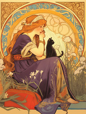 Woman black cat for sale  House Springs