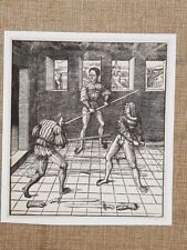 Scherma antica stampa usato  Villarosa