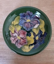Moorcroft clematis plate for sale  LONDON