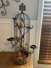 bird holder cage candle for sale  Springfield