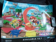 Pôster promocional Nintendo Paper Mario Color Splash Wii U NÃO QUASE PERFEITO comprar usado  Enviando para Brazil