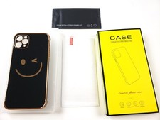 Capa telefone Smiley ouro rosa/preta para iPhone 11 Pro Max 6,5" com proteção de tela comprar usado  Enviando para Brazil