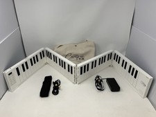 Usado, Piano digital dobrável Carry-On 203100-VA 88 teclas MIDI branco portátil recarregável comprar usado  Enviando para Brazil