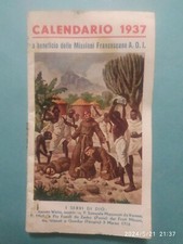 Calendario 1937 missioni usato  Trivignano Udinese