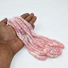 Contas de melão esculpidas em opala rosa | Contas de pedra preciosa de abóbora soltas naturais 16" comprar usado  Enviando para Brazil