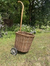 Vintage wicker shopping for sale  FAVERSHAM