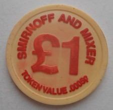 TOKEN DE VODKA VINTAGE SMIRNOFF PLÁSTICO comprar usado TOKEN DE VODKA VINTAGE SMIRNOFF PLÁSTICO comprar usado  Enviando para Brazil
