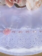Baby satin bib for sale  UK