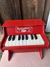 Vintage Vermelho Jaymar Meu Primeiro Piano para Crianças com 18 Teclas Feito nos EUA Bom comprar usado  Enviando para Brazil