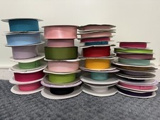 Fitas de cetim e gorgorão sólido usadas 2,5” 1,5” 5/8” 3/8” mais de 800 jardas comprar usado  Enviando para Brazil