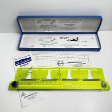Régua vintage Hoyle Engineering Acu-Arc com caixa original ferramenta de desenho de desenho comprar usado  Enviando para Brazil
