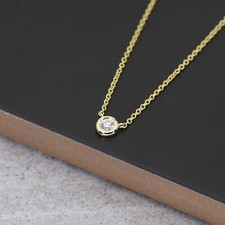 Usado, Colar solitário de diamante 14k comprar usado  Enviando para Brazil