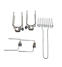 Garfos, espetos e espátula Farberware SPIT ROD grelha de frango de corte de lareira aberta Rotisserie comprar usado  Enviando para Brazil