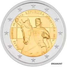 Euro croazia 2025 usato  Spedire a Italy