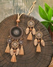 Rhinestone tassel earrings for sale  NORTHWICH