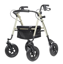 ELENKER Andador Rollator Todo Terreno com Rodas de Borracha de 10” para Idosos - Champanhe  comprar usado  Enviando para Brazil