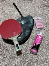 Usado, Conjunto de Raquete de Tênis de Mesa Borboleta CarbonoF1, Borracha Vermelha e Preta, Estojo, Cuidado, Usado comprar usado  Enviando para Brazil