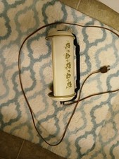 Antigo 1950 Toalha de Metal Cilindro Cabeceira Tarefa de Leitura Elétrica Lâmpada Luz Funciona comprar usado  Enviando para Brazil
